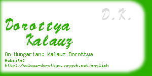 dorottya kalauz business card